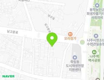 전라남도 나주시 학생운동길 43-22 (죽림동) 지도