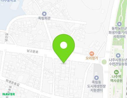 전라남도 나주시 학생운동길 39-40 (죽림동) 지도