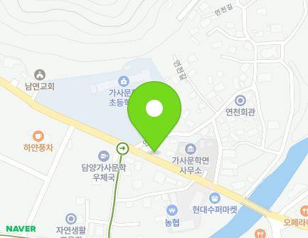 전라남도 담양군 가사문학면 가사문학로 1125-1 지도