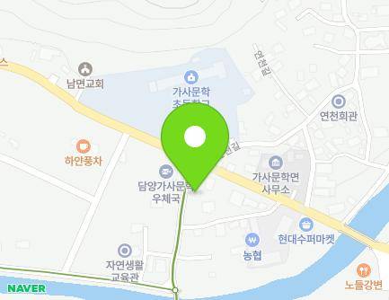 전라남도 담양군 가사문학면 독수정길 3 지도