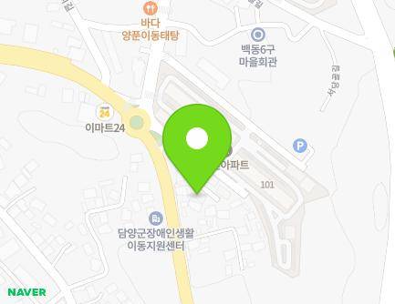 전라남도 담양군 담양읍 미리산길 2-1 (푸르미빌라2차) 지도