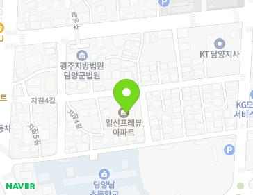 전라남도 담양군 담양읍 지침4길 16 (일신프레뷰아파트) 지도