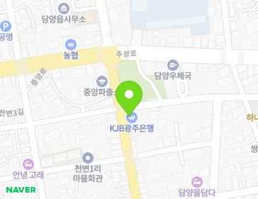 전라남도 담양군 담양읍 중앙로 66 (광주은행담양지점) 지도