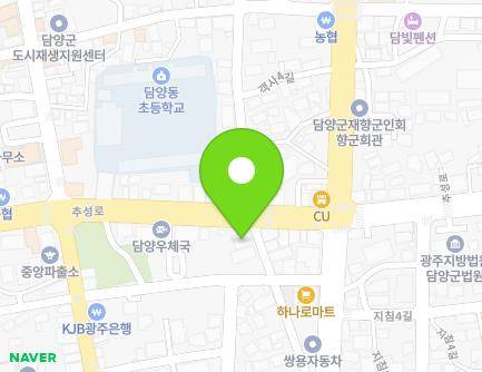 전라남도 담양군 담양읍 지침1길 19-33 (동화주단) 지도