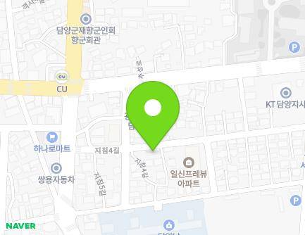 전라남도 담양군 담양읍 지침5길 13-17 (연립주택) 지도