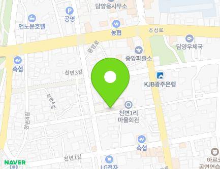 전라남도 담양군 담양읍 천변3길 15 (태영하이빌) 지도