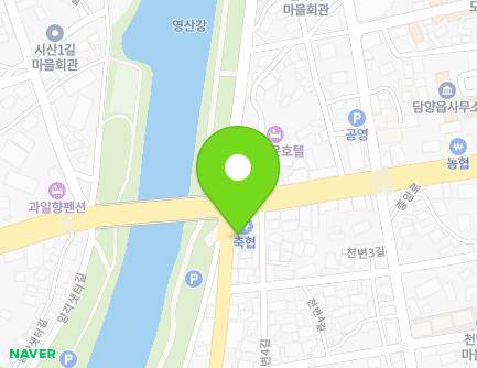 전라남도 담양군 담양읍 천변5길 3 (목화식당) 지도