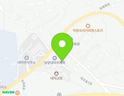 전라남도 담양군 대덕면 대조동1길 5 (대덕면 치안센터) 지도