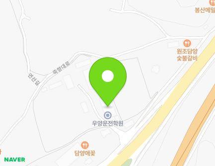 전라남도 담양군 봉산면 죽향대로 729 (우양담양종합자동차정비) 지도