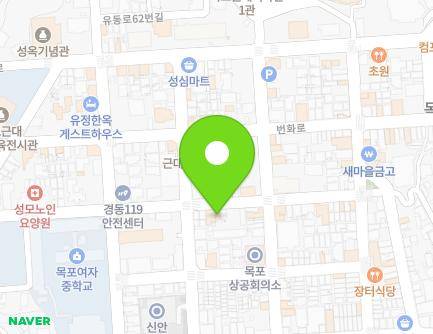 전라남도 목포시 유동로42번길 10-2 (경동1가) 지도
