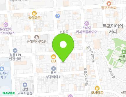 전라남도 목포시 해안로173번길 34 (경동1가) 지도