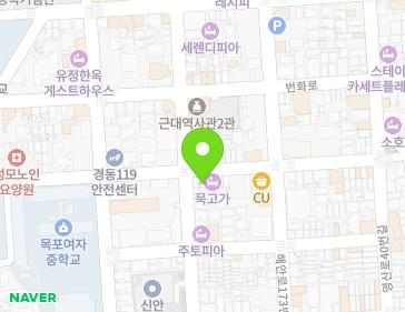 전라남도 목포시 유동로42번길 10 (경동1가) 지도