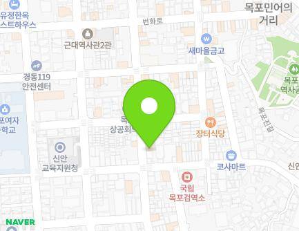 전라남도 목포시 해안로173번길 26 (금동1가) 지도