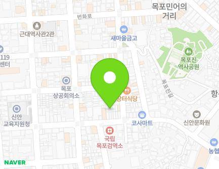 전라남도 목포시 영산로40번길 26-2 (금동1가) 지도