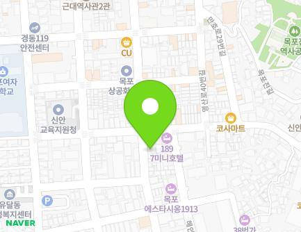 전라남도 목포시 해안로173번길 20-1 (금동1가) 지도