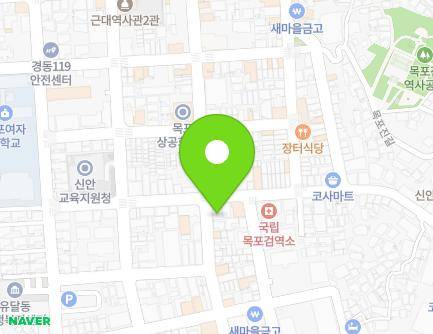 전라남도 목포시 해안로173번길 20-2 (금동1가) 지도
