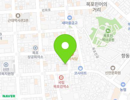 전라남도 목포시 영산로40번길 26-5 (금동1가) 지도