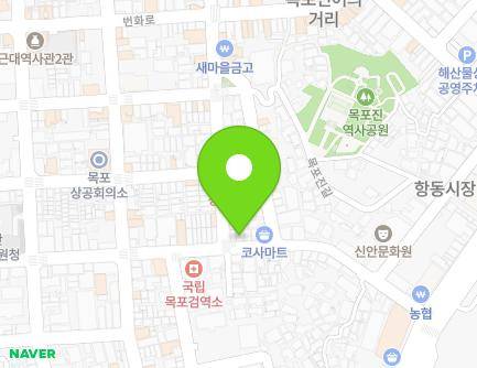 전라남도 목포시 만호로 25-1 (금동1가) 지도