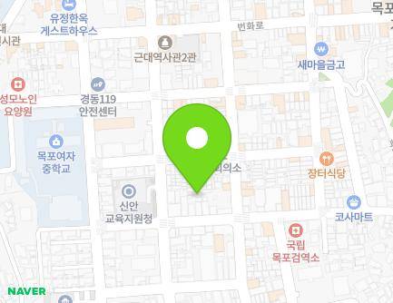 전라남도 목포시 유동로36번길 12-17 (금동2가) 지도