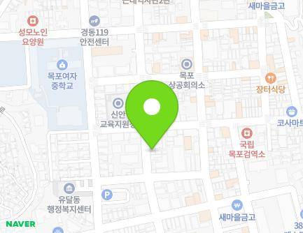 전라남도 목포시 해안로165번길 20-1 (금동2가) 지도