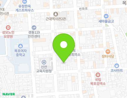 전라남도 목포시 유동로36번길 12-7 (금동2가) 지도
