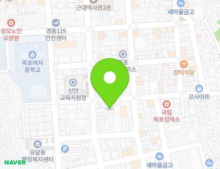 전라남도 목포시 해안로165번길 20-5 (금동2가) 지도