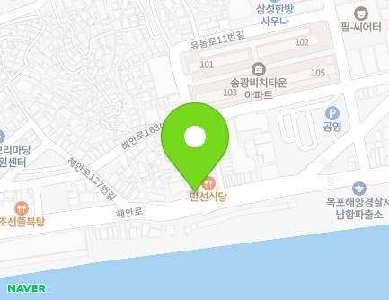전라남도 목포시 서산로 1 (금화동) 지도