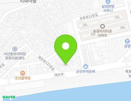전라남도 목포시 해안로133번길 3-5 (금화동) 지도