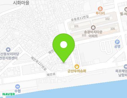 전라남도 목포시 해안로133번길 4-1 (금화동) 지도