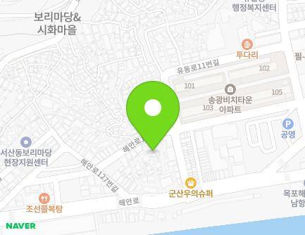 전라남도 목포시 해안로133번길 8 (금화동) 지도