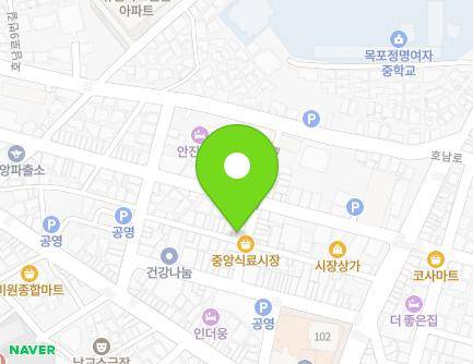 전라남도 목포시 호남로34번길 10-2 (남교동) 지도