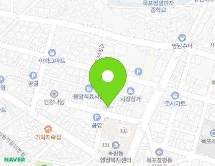 전라남도 목포시 삼일로9번길 8-2 (남교동) 지도