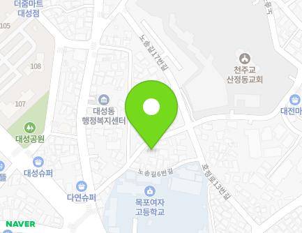 전라남도 목포시 노송길 12 (대성동) 지도