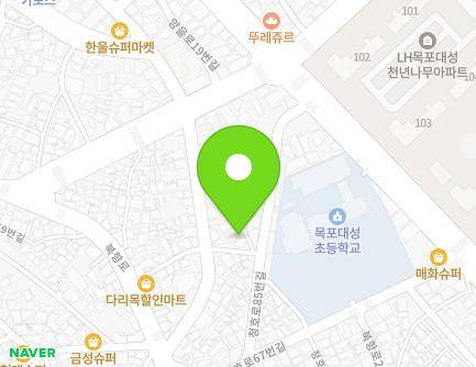 전라남도 목포시 청호로85번안길 14-1 (대성동) 지도