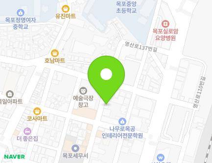 전라남도 목포시 호남로64번길 5 (대안동) 지도