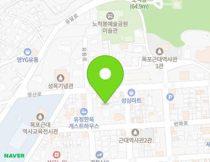전라남도 목포시 영산로 18-2 (대의동3가) 지도