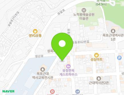 전라남도 목포시 영산로10번길 1-2 (대의동3가) 지도
