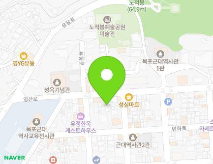 전라남도 목포시 영산로 20-1 (대의동3가) 지도