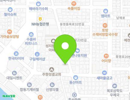 전라남도 목포시 동명들목로 17-1 (동명동) 지도