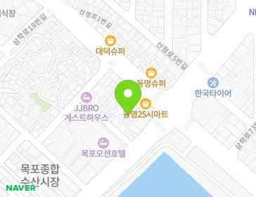 전라남도 목포시 해안로279번길 4-2 (동명동) 지도