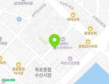 전라남도 목포시 해안로279번길 7-8 (동명동) 지도