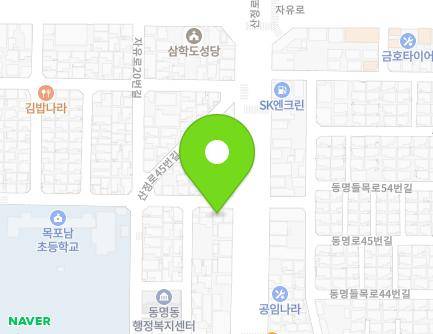 전라남도 목포시 산정로37번길 1 (동명동) 지도