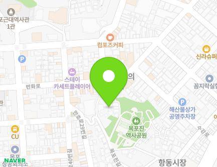 전라남도 목포시 목포진길9번길 7-2 (만호동) 지도
