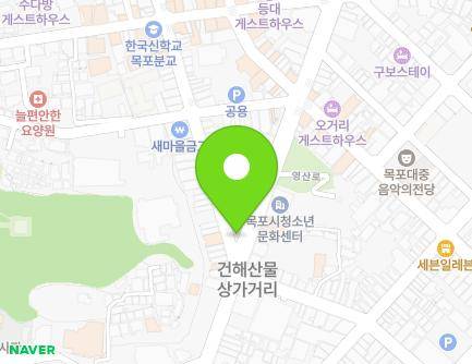전라남도 목포시 영산로 61 (무안동) 지도