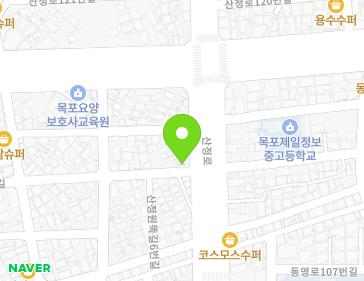 전라남도 목포시 산정로103번길 2 (산정동) 지도