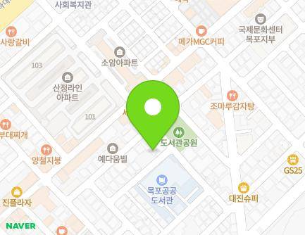 전라남도 목포시 원산주택로11번길 2 (산정동) 지도