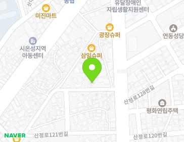 전라남도 목포시 산정로129번길 6-1 (산정동) 지도