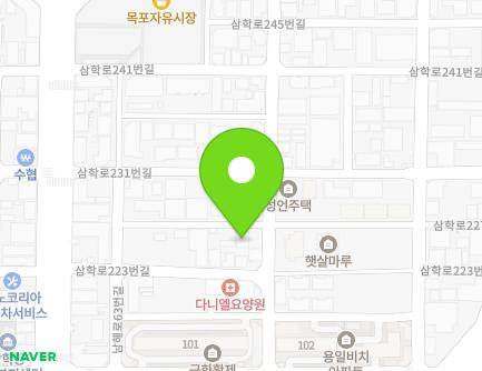 전라남도 목포시 삼학로227번길 23-1 (산정동) 지도