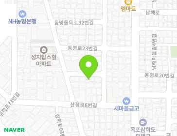 전라남도 목포시 동명들목로 20-3 (산정동) 지도