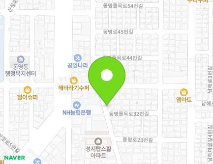 전라남도 목포시 동명들목로 32 (산정동) 지도